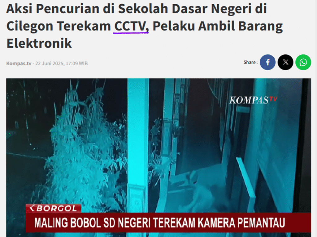 pencurian terekam cctv 1