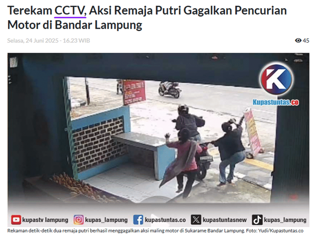 pencurian terekam cctv 2